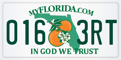 FL license plate 0163RT