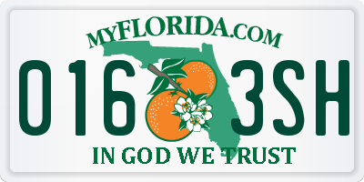 FL license plate 0163SH