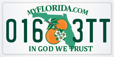 FL license plate 0163TT