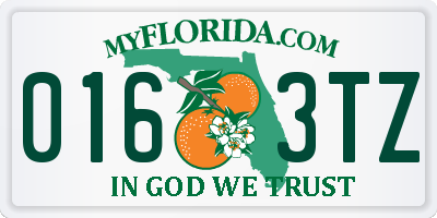 FL license plate 0163TZ