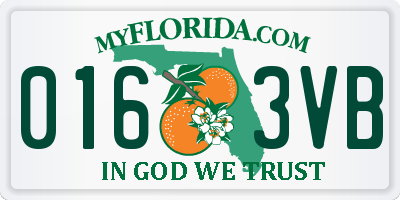 FL license plate 0163VB