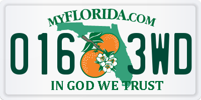 FL license plate 0163WD