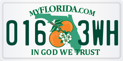 FL license plate 0163WH