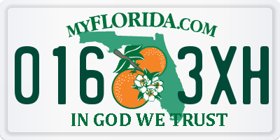 FL license plate 0163XH