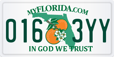 FL license plate 0163YY