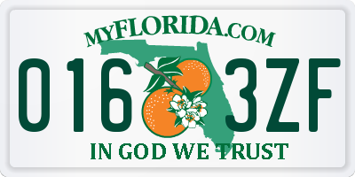 FL license plate 0163ZF