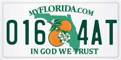 FL license plate 0164AT