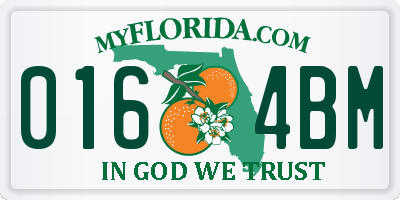FL license plate 0164BM