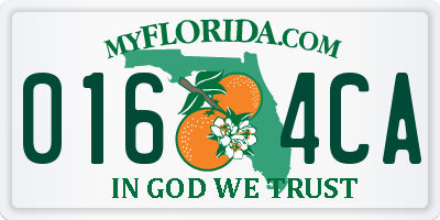 FL license plate 0164CA