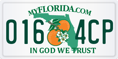 FL license plate 0164CP
