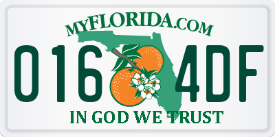 FL license plate 0164DF