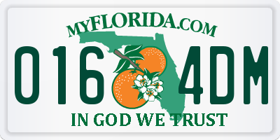 FL license plate 0164DM
