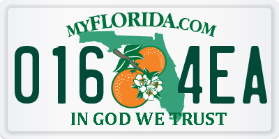 FL license plate 0164EA