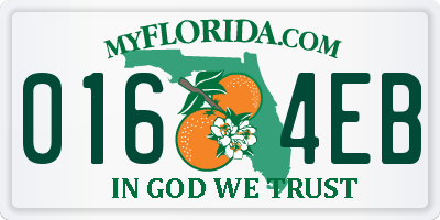 FL license plate 0164EB