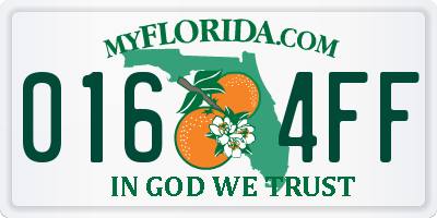 FL license plate 0164FF
