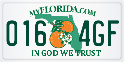 FL license plate 0164GF