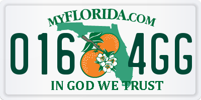 FL license plate 0164GG