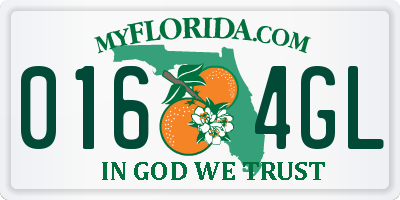 FL license plate 0164GL