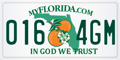 FL license plate 0164GM