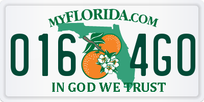 FL license plate 0164GO