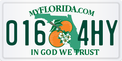 FL license plate 0164HY