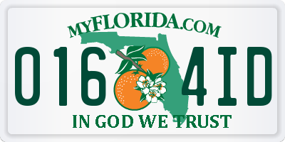 FL license plate 0164ID