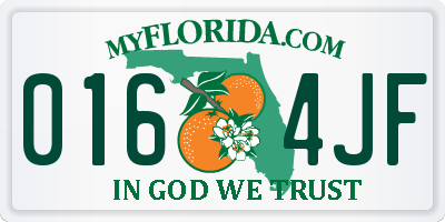 FL license plate 0164JF