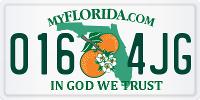 FL license plate 0164JG