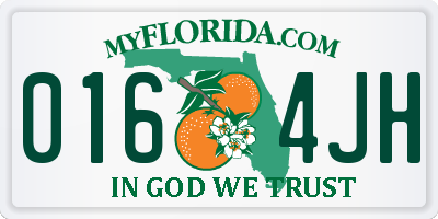 FL license plate 0164JH