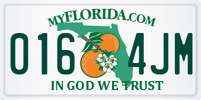 FL license plate 0164JM