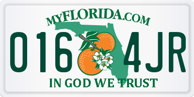 FL license plate 0164JR