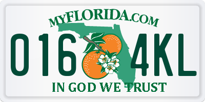 FL license plate 0164KL