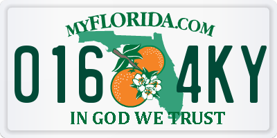 FL license plate 0164KY