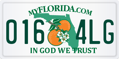 FL license plate 0164LG