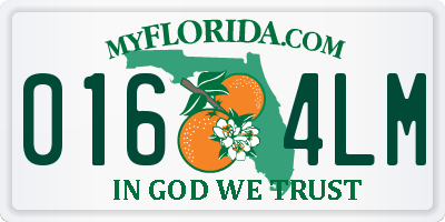 FL license plate 0164LM