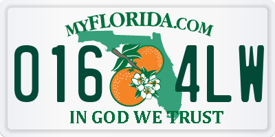 FL license plate 0164LW