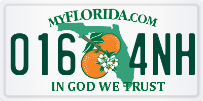 FL license plate 0164NH
