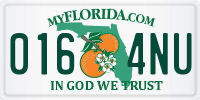 FL license plate 0164NU