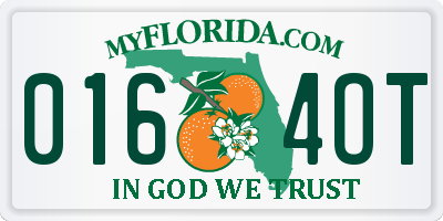 FL license plate 0164OT