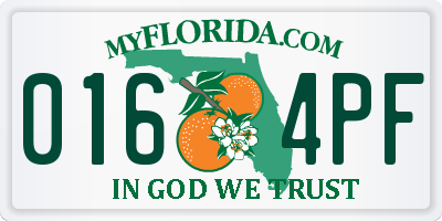 FL license plate 0164PF