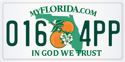 FL license plate 0164PP