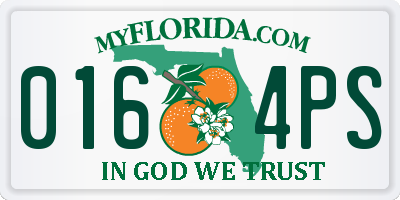 FL license plate 0164PS