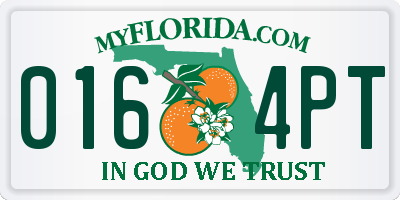 FL license plate 0164PT
