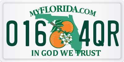 FL license plate 0164QR