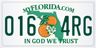 FL license plate 0164RG