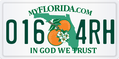 FL license plate 0164RH