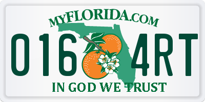 FL license plate 0164RT