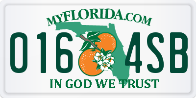 FL license plate 0164SB