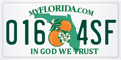 FL license plate 0164SF