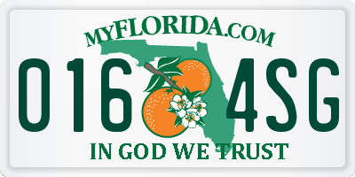 FL license plate 0164SG